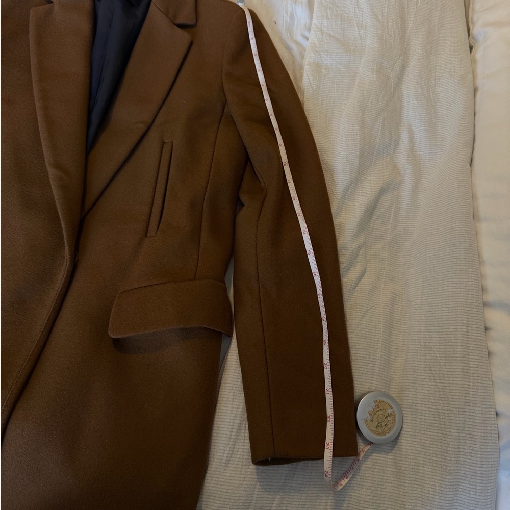 Zara Basic Camel Wool coat XS - Picture 9 of 10